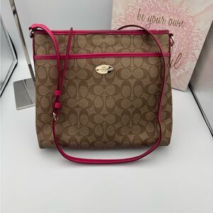 Coach Signature File Crossbody
